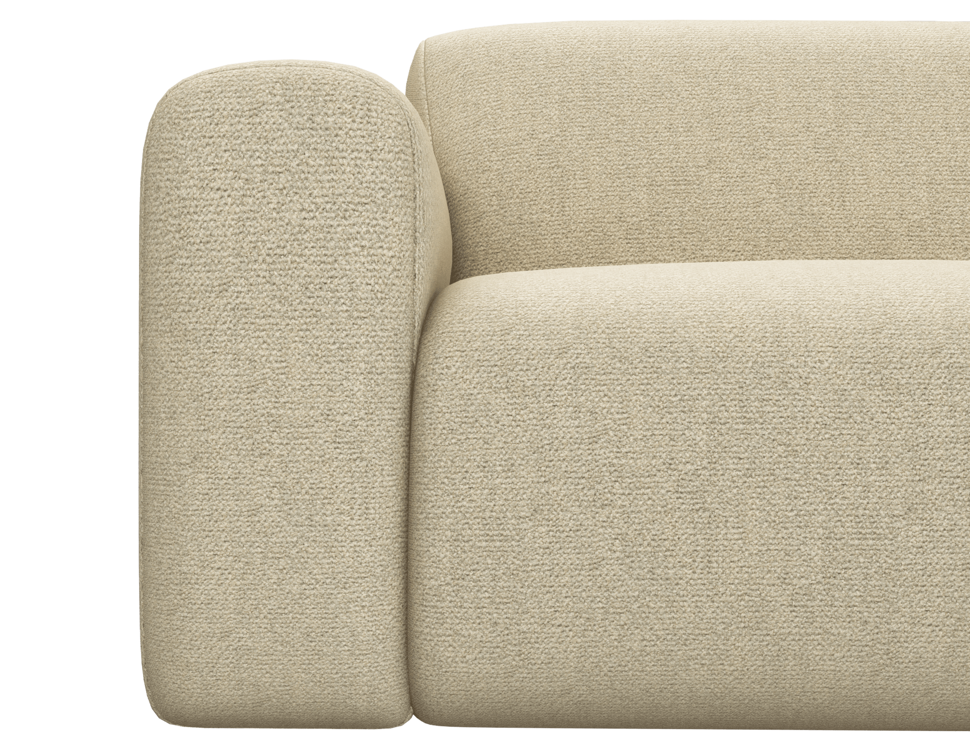 NOLLIE Sofa - Monza 00 Ivory - Corner Sofa left