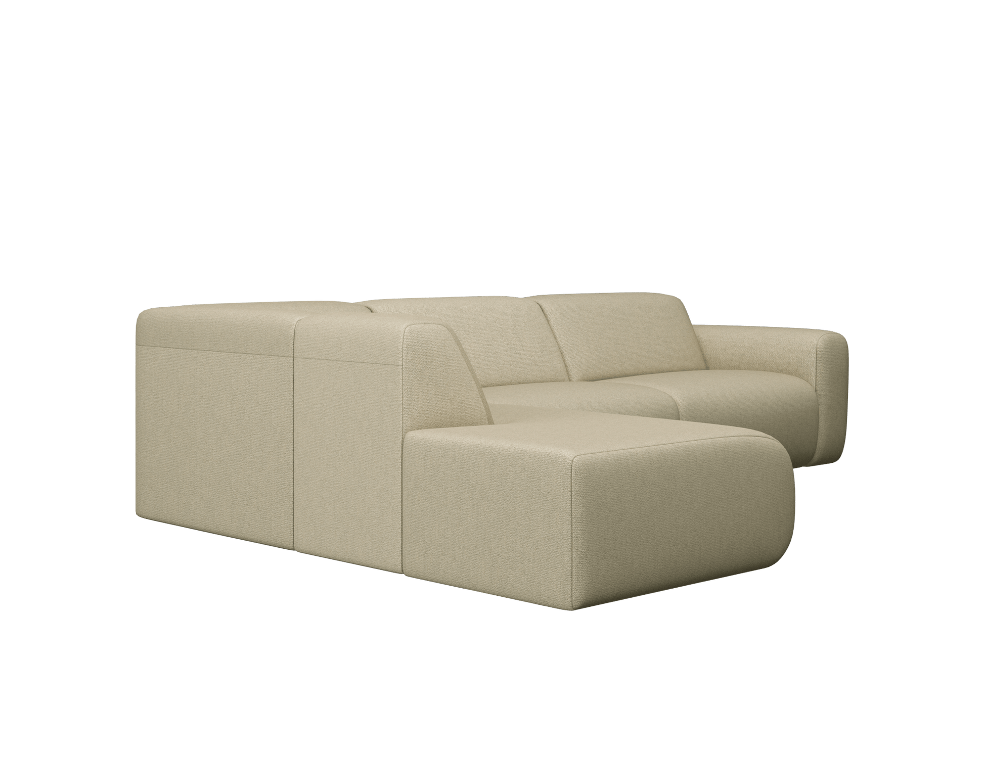 NOLLIE Sofa - Monza 00 Ivory - Corner Sofa left