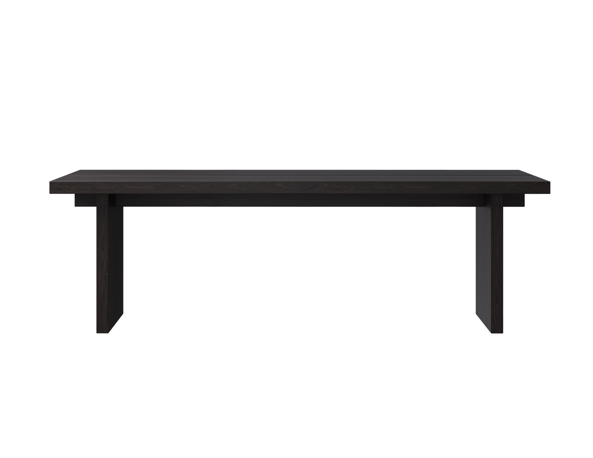 KANJI rectangular dining table - Smoked oak