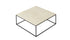 marmeren salontafel vierkant beige
