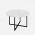 Marmeren Ronde Bijzettafel Wit