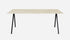 Marmeren eettafel rechthoek V-poot Crema Marfil beige