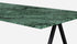 Marmeren eettafel rechthoek V-poot India Green groen