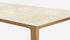 Marmeren eettafel Crema Marfil Beige Houten onderstel