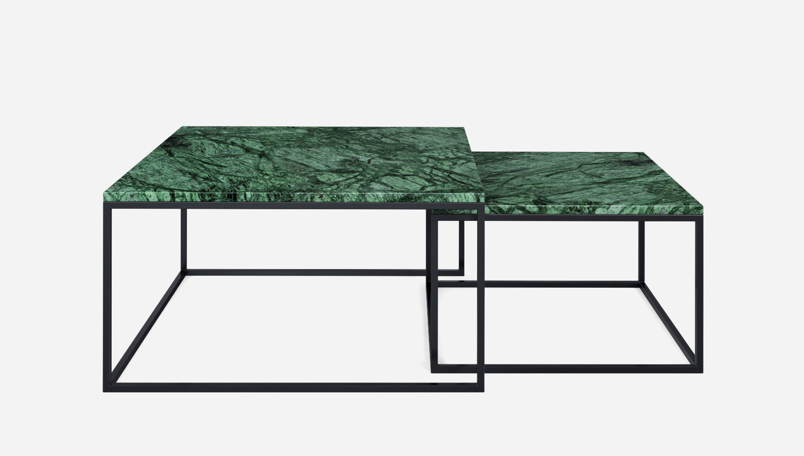 Salontafel set vierkant India Green groen