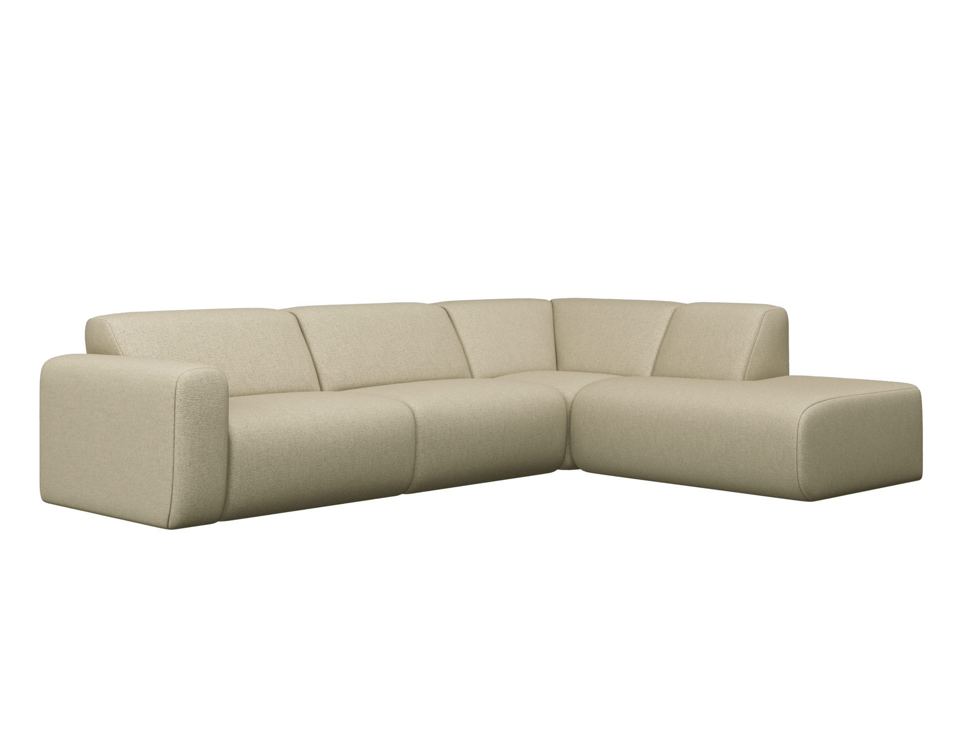 NOLLIE Sofa - Monza 00 Ivory - Corner Sofa right