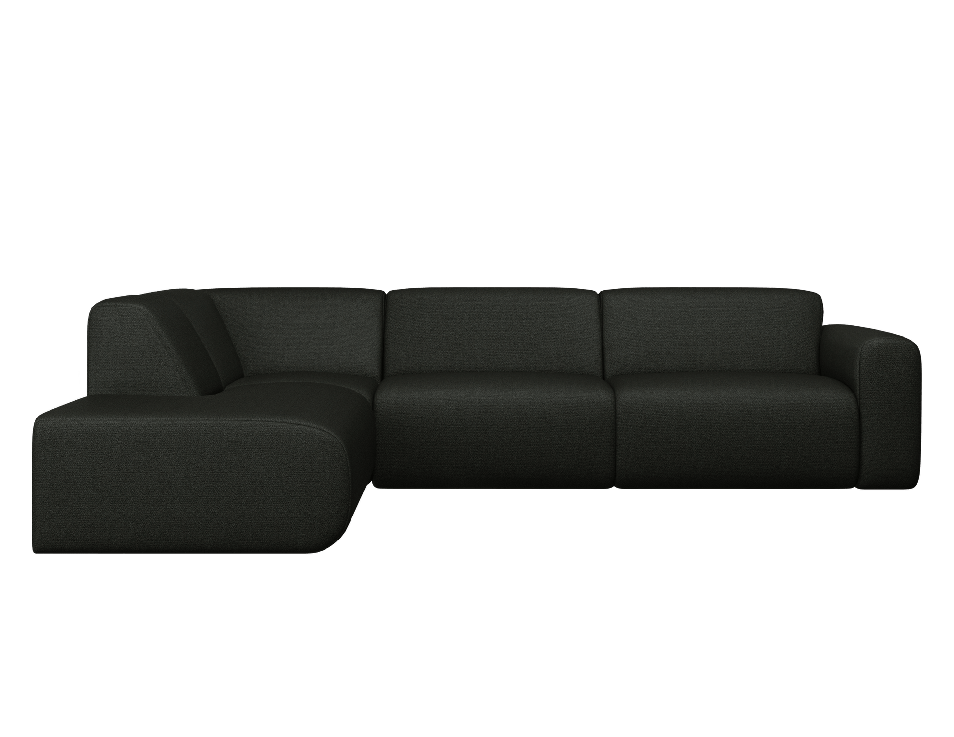 NOLLIE Sofa - Monza 88 Black - Corner Sofa left