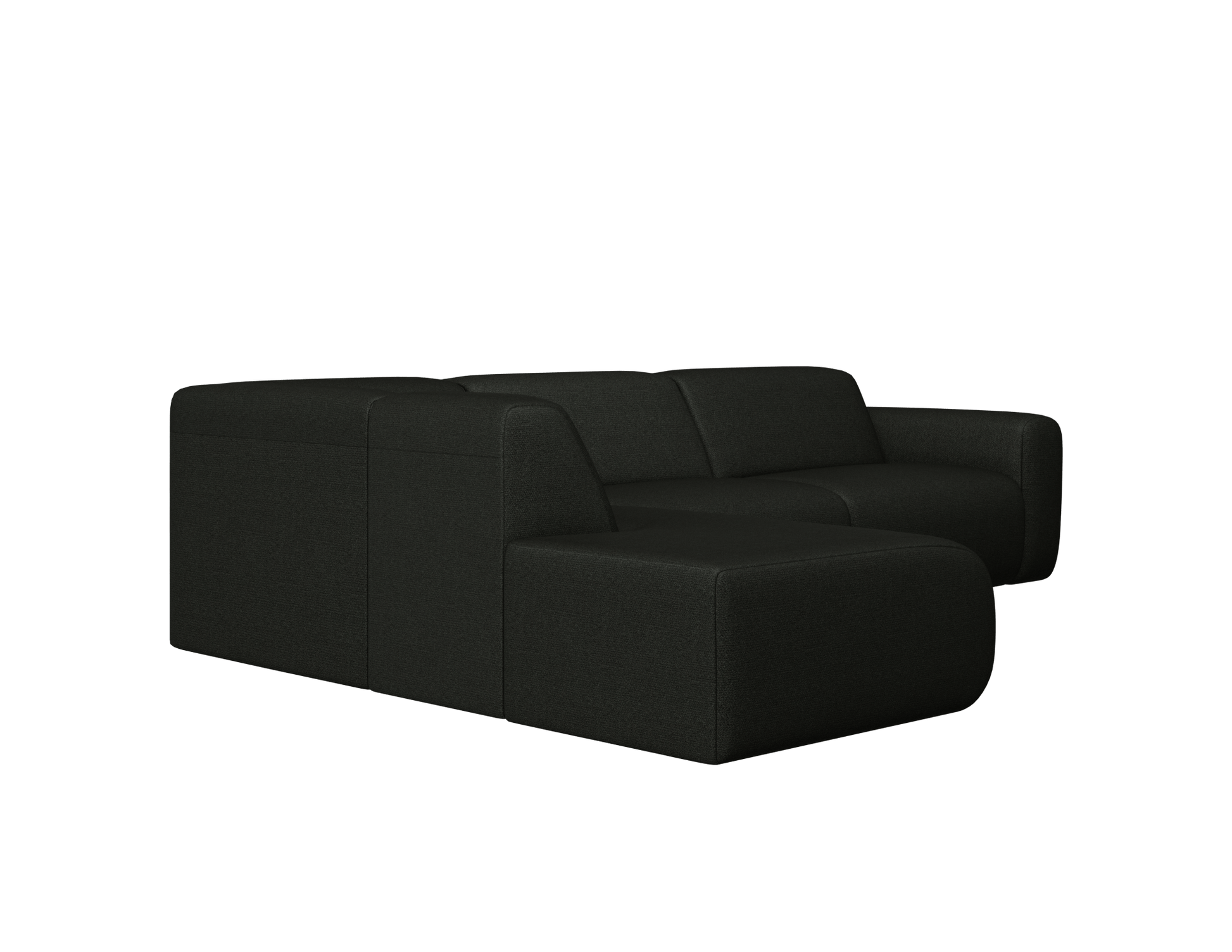 NOLLIE Sofa - Monza 88 Black - Corner Sofa left