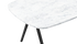 Marmeren eettafel Celio - Carrara wit (V-poot)