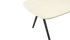 Marmeren eettafel celio - Crema Marfil beige - V-poot zwart