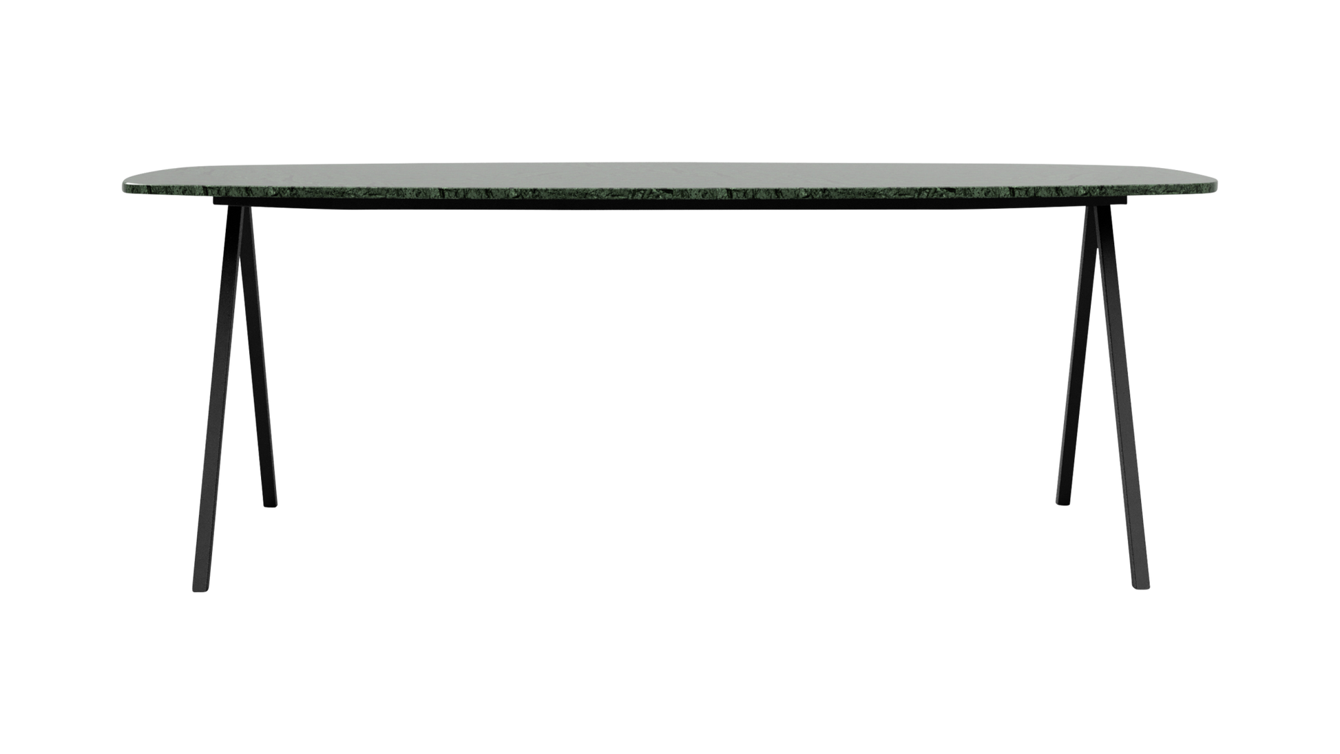 Marmeren eettafel celio - India Green groen (V-poot)