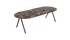 Marmeren eettafel half ovaal - Dark Emperador bruin (V-poot)