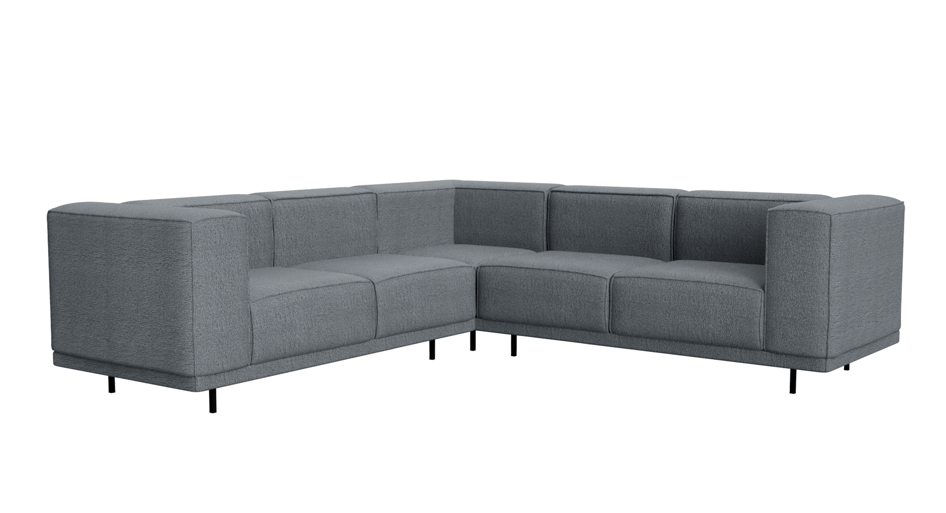 VICO Sofa - Capucine Ocean grey - Corner sofa left