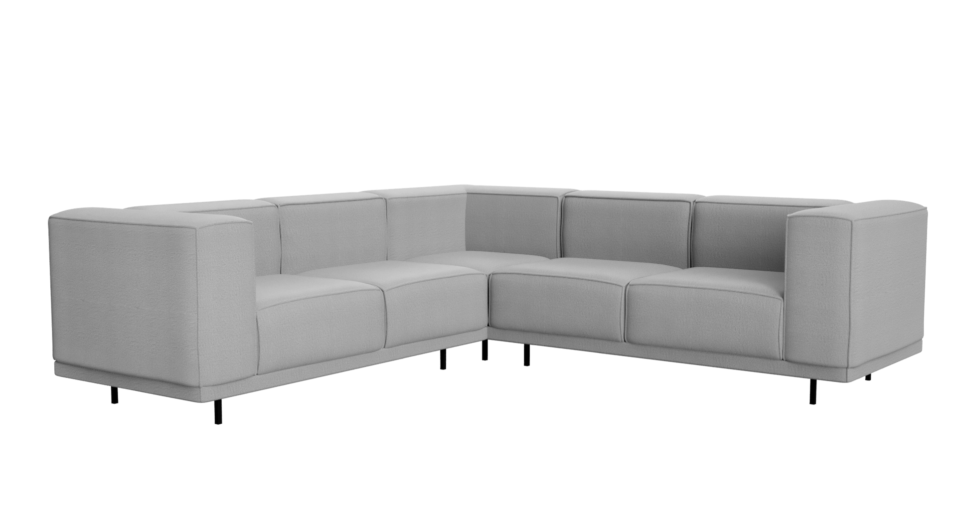 VICO Sofa - Capucine Silver - Corner sofa left