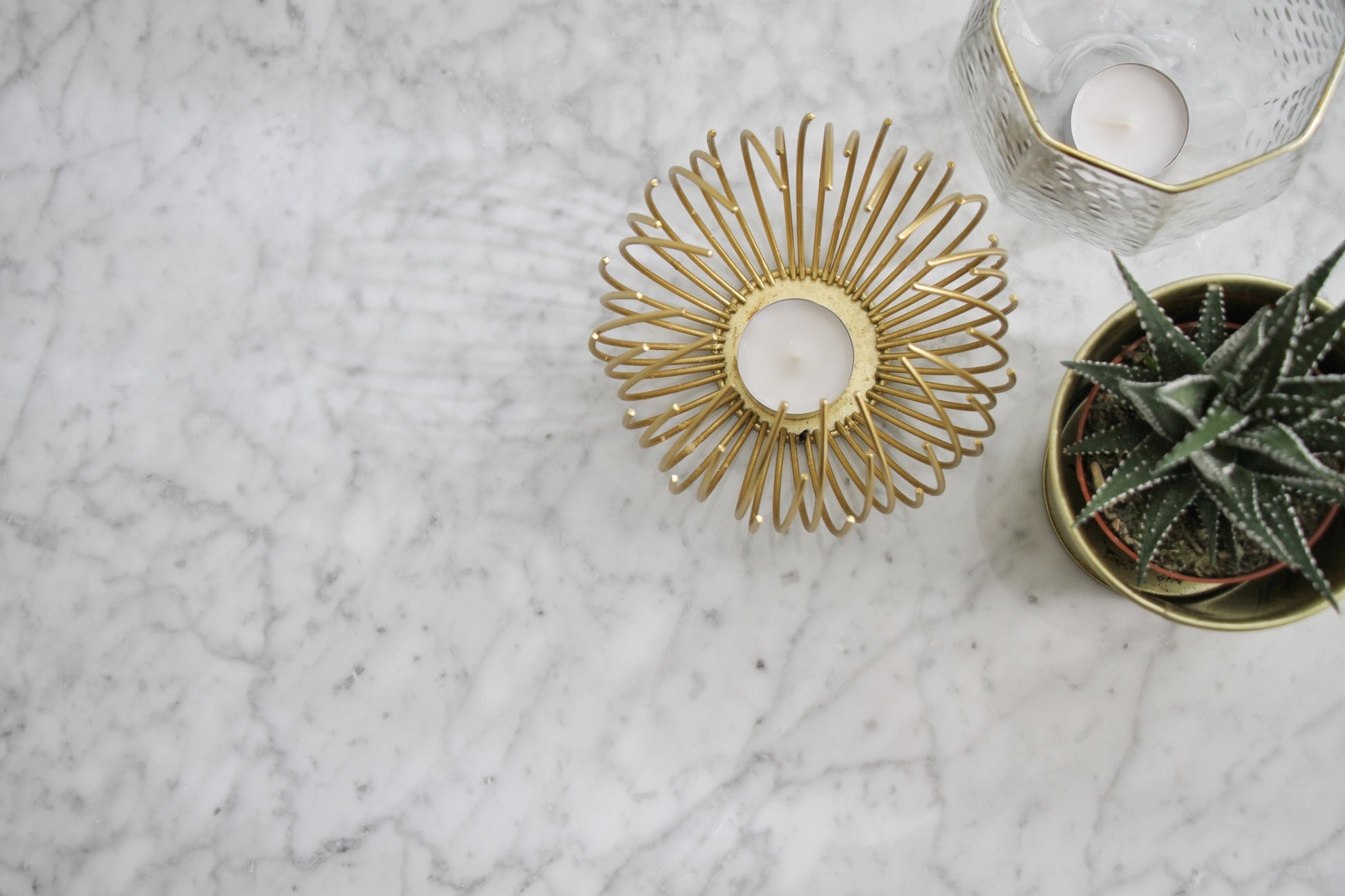 Carrara wit decoratie