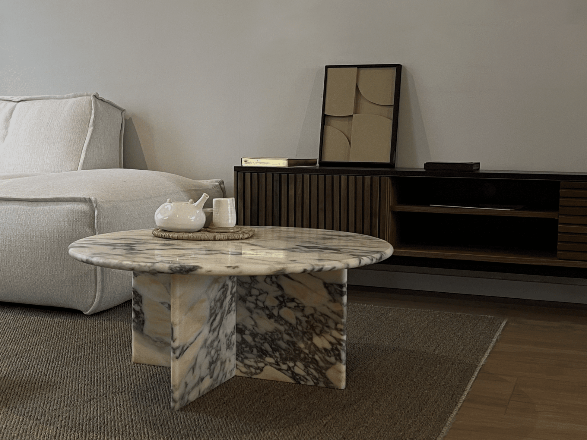 LOU coffee table - Amarante