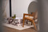 pierre jeanneret rotan fauteuil bruin