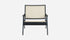 pierre jeanneret rotan loungestoel zwart