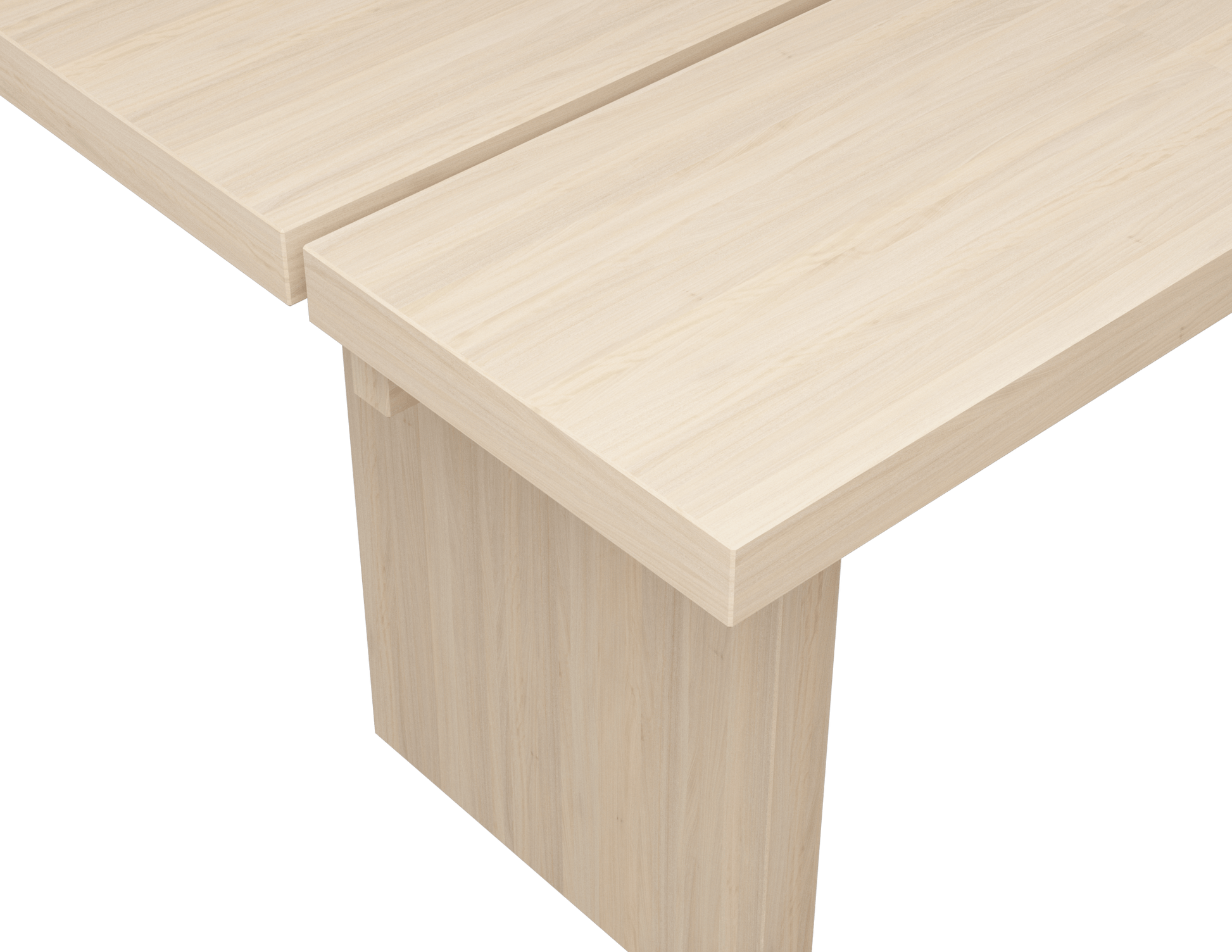 KANJI rectangular dining table - Ash White oak