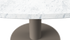 FLOW round dining table - Bianco Carrara white marble (Taupe cylinder)