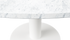 FLOW round dining table - Bianco Carrara white marble (White cylinder)