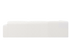 Aleft corner view of the Aime Té NOLLIE Teddy 98 Ivory sofa, a plush two-seater corner sofa in soft ivory fabric.