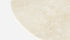 Round Crema Marfil beige marble dining table by Aime Té with an arch metal frame, glossy finish for elegant dining spaces.
