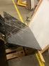 Square Nero Marquina black marble coffee table with glossy finish, 100x100 cm, sleek and modern design.