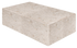 Glossy Crema Altea marble block coffee table, 100x60x27 cm, modern design with smooth surface and sturdy base.