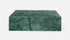 India Green marble block coffee table with glossy finish, rectangular shape, 100x60x27 cm, modern design from My Store.