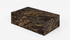 Glossy Portoro marble block coffee table with rectangular shape and sleek design, measuring 100x60x27 cm.