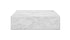 Marble block coffee table in Bianco Carrara white with matte finish, rectangular shape, 100x60x27 cm, by My Store.