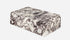 Matte Calacatta Viola marble block coffee table with sleek rectangular design and natural veining, measuring 100x60x27 cm.