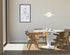 KIYO round dining table with Bianco Carrara white marble top and white center-leg, modern design for stylish dining spaces.