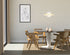 Round dining table by My Store with Dark Emperador brown marble top and beige center-leg, ideal for modern dining rooms.
