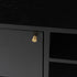 Black oak KINO TV cabinet by My Store, showing a sleek, modern design with storage compartments and a flat top surface.