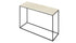 Crema Marfil beige marble console table with glossy finish, 120x40 cm, modern design, by My Store.