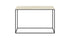Crema Marfil beige marble console table with glossy finish, 120x40 cm, ideal for elegant entryway or living room decor.