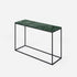 Glossy India Green marble console table with sleek design, ideal for modern living spaces, by My Store.