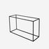 Glossy Nero Marquina marble console table, 120x40 cm, sleek black finish with modern design from My Store.