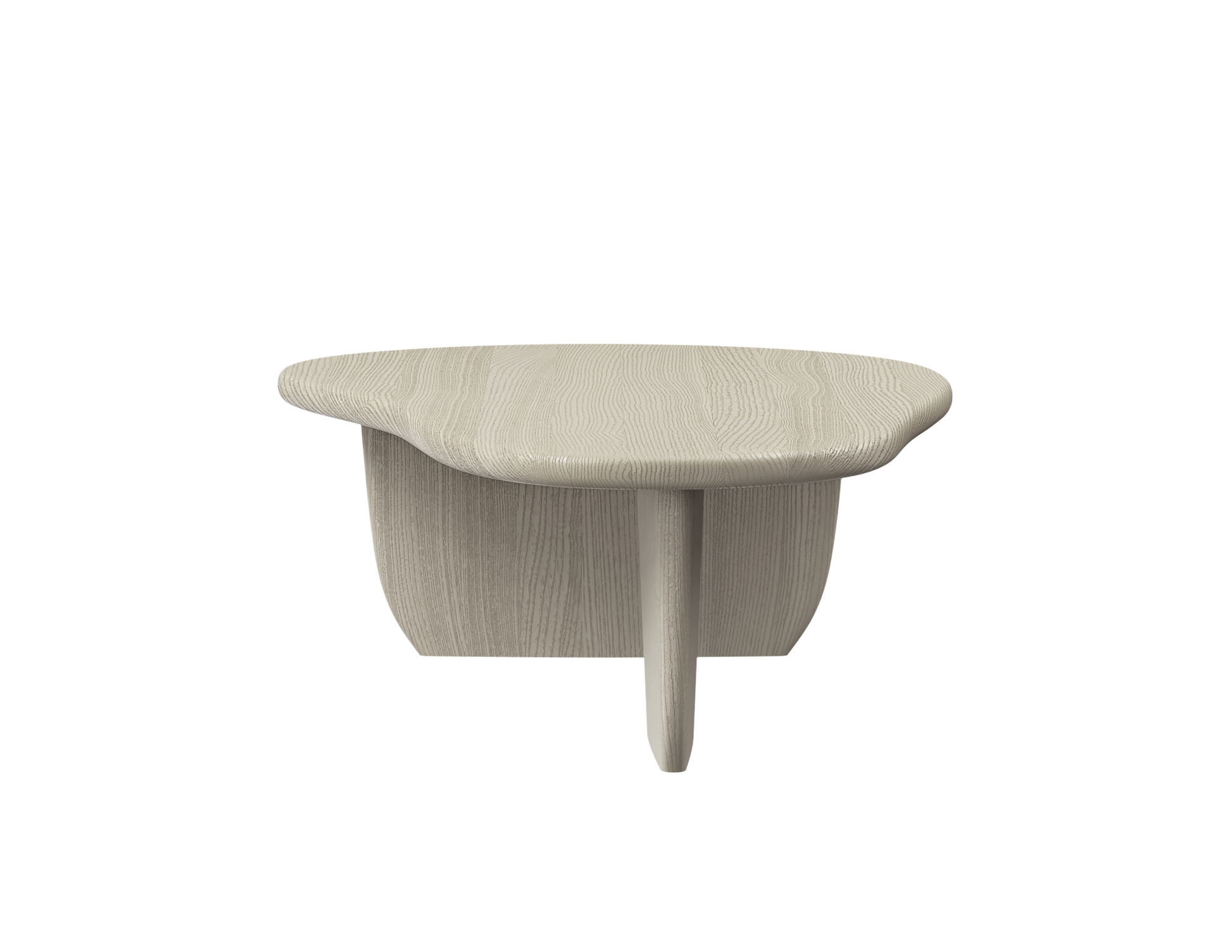 Ash white FORM coffee table by My Store, rectangular with sleek wood finish, measuring 120 x 66 cm, modern living room furniture.
