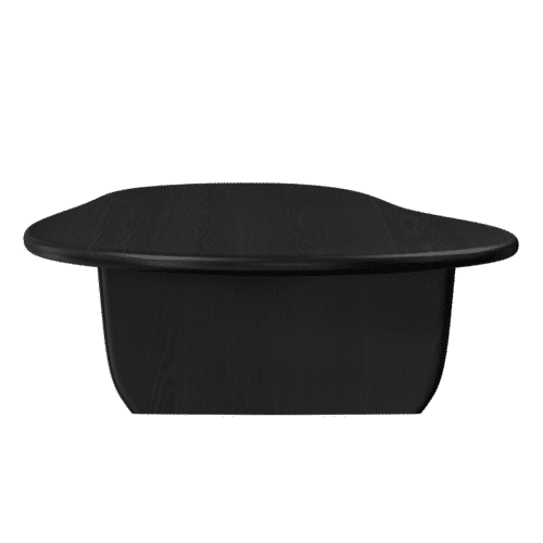 Charcoal FORM coffee table by My Store with sleek rectangular design and wood finish, measuring 120x66 cm.