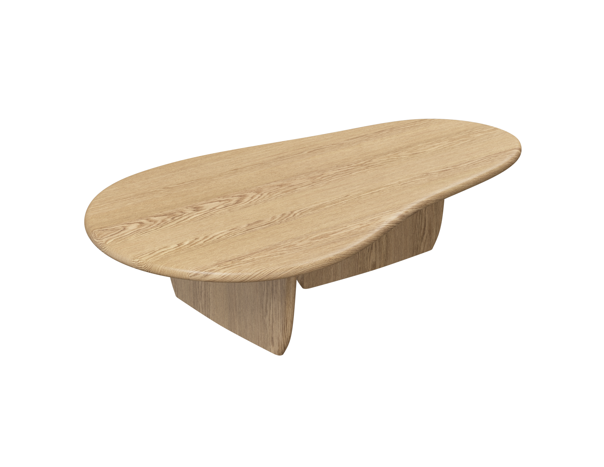 Natural wood FORM coffee table by My Store with a sleek rectangular design and smooth finish.