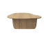 Natural wood FORM coffee table by My Store with a sleek rectangular design and smooth finish, measuring 120 x 66 cm.