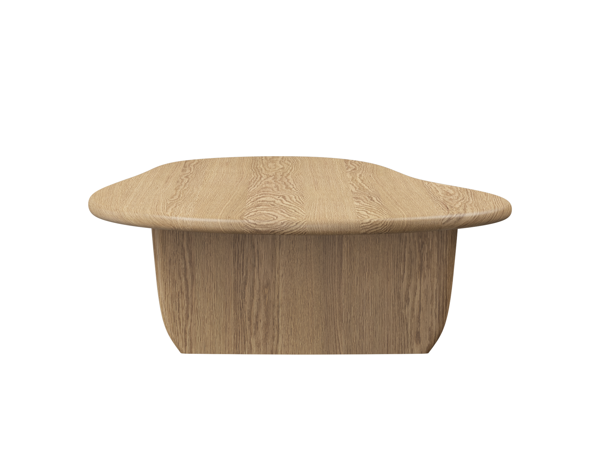 Natural wood FORM coffee table by My Store with a sleek rectangular design and smooth finish, measuring 120 x 66 cm.