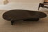 Black Nero Marquina marble FORM coffee table with sleek rectangular design in a modern living space.