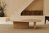 Form coffee table made of natural travertine with a sleek rectangular design, measuring 120x66 cm, by My Store.