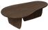 Walnut FORM coffee table by My Store with a sleek rectangular design and natural wood finish, measuring 120x66 cm.