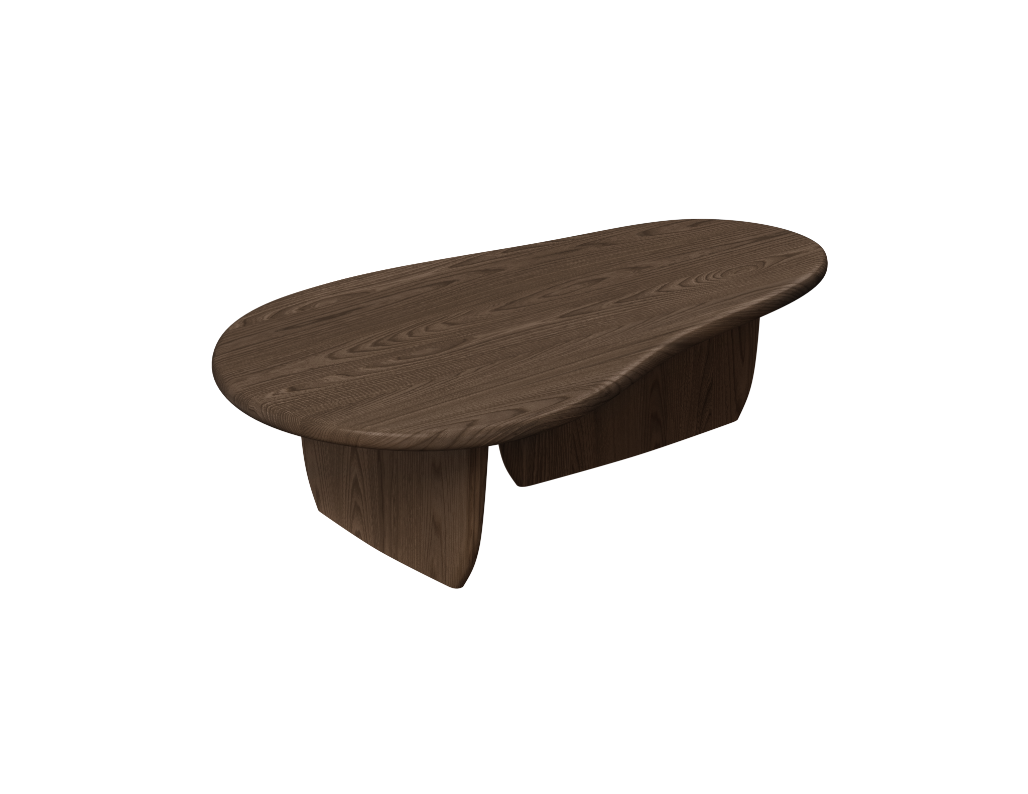 Walnut FORM coffee table by My Store with a sleek rectangular design and modern wood finish.