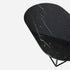 Glossy oval marble coffee table in Nero Marquina black with sleek design, perfect for modern living rooms.